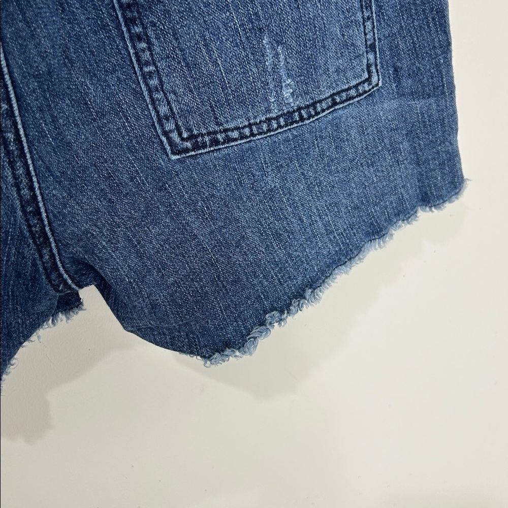 ANTHROPOLOGIE PILCRO The Wanderer Denim Button Front Shorts Size 26 - Picture 11 of 15
